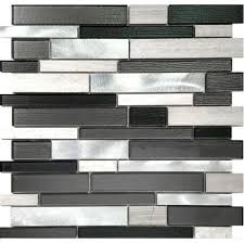 black silver interlock pattern glass