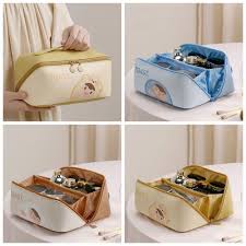 letter pu leather cosmetic bag cartoon