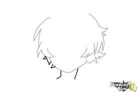 how to draw anime boy hair drawingnow