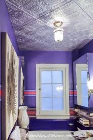 install styrofoam faux tin ceiling tiles