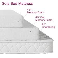 memory foam 4 5 in sofa bed mattress