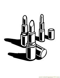 makeup coloring pages to and