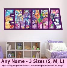 childrens name wall stickers art