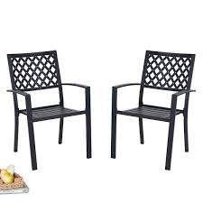 Phi Villa Black Stackable Elegant Metal