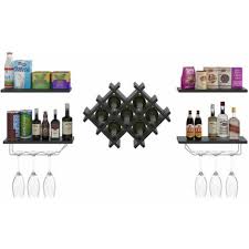 Costway Wall Mounted Wine Rack With