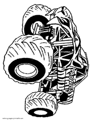 Free printable monster truck coloring pages. Monster Truck Coloring Pages Free Pictures To Print 60