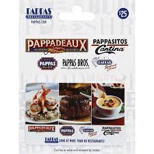 We apologize for the inconvenience, but at this time our gift card balance inquiry is unavailable. Pappas Restaurants Gift Card 25 Gift Cards Delaune S Supermarket