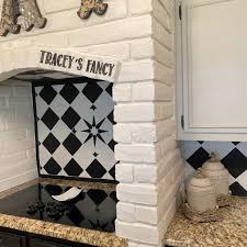 Catalan peel and stick backsplash contains 4 pieces on 4 sheets that measure 10 x 10 in. Painted Backsplash A Huge Impact For Little Money Tracey S Fancy