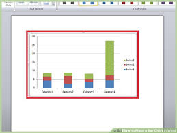 How To Make A Bar Chart In Word With Pictures Wikihow