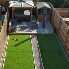 Garden With Decking And Hot Tub