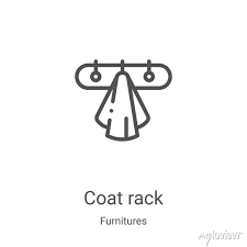 Coat Rack Icon Vector From Furnitures
