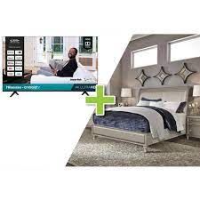 The bed must be strong and stylish. Rent To Own Riversedge Furniture 7 Piece Glam Queen Bedroom W Hisense 43 Class 4k Uhd Smart Tv At Aaron S Today