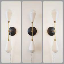 Plug In Modern Wall Sconce Mid Century