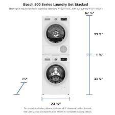 bosch 24 in compact laundry stacking