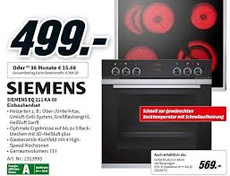 Thus mediamarkt is once again setting new standards when it comes to consumer electronics retailing. Siemens Eq 211 Ka 00 Einbauherdset Angebot Bei Mediamarkt
