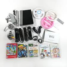 No recomendada para menores de 3 años | de nintendo. Consola Nintendo Wii Color Negro Con 5 Juegos Accesorios Y Manuales Play Re Play El Salvador