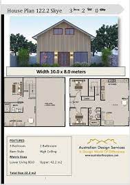 122 2 M2 Barn Style House Plan 3 Bed