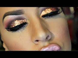 eve rose gold foil makeup tutorial