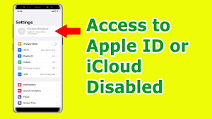 can t access icloud or apple id in