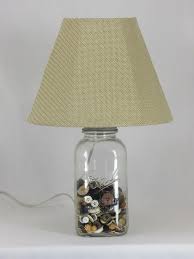 Clear Mason Jar Lamp With Shade