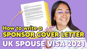 They don't give you an opportunity to explain. Uk Spouse Visa 2021 How To Write Sponsor Cover Letter Youtube