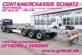 SCHMITZ CARGOBULL SCF 24 G45 20/30/40/45/2x 20 fuss VERZINKT LIFT chassis  semi-trailer for sale Germany Mengen-Hohentengen, EB28811