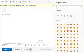 how to insert emoji in outlook emails