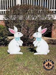 Easter Rabbit Yard Stake Garden Art