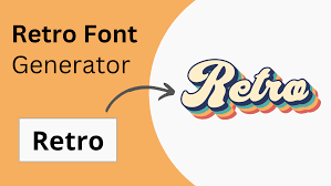 retro font generator free editable