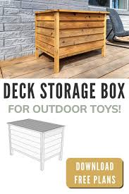 Diy Deck Box For Outdoor Toys With