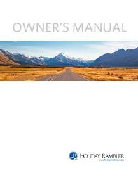 holiday rambler user manuals