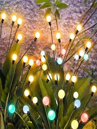 Colorful 8 Led Solar Firefly Lights