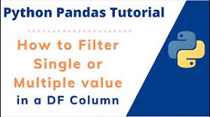 how to filter pandas data frame for