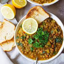 easy terranean green lentil soup