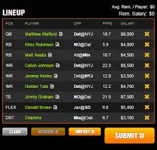 Create daily fantasy lineups for all draftkings main nfl contests. How To Use Correlations To Win Draftkings Millionaire Maker