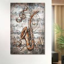 live jazz picture metal wall art in