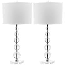 Stacked Crystal Ball Table Lamp