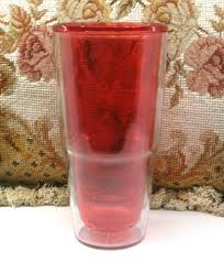 Large 20 Oz Red Clear Acrylic Double