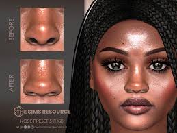the sims resource nose preset 5 hq