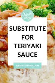 subsute for teriyaki sauce wright