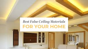 types of false ceiling materials and