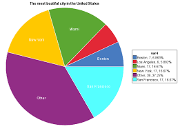 Pie Chart For The Most Beatiful City In The United States On