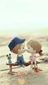 cute cartoon couple wallpapers for