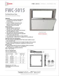Acudor Access Doors Fwc 5015