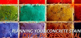 planning your concrete stain diy vs