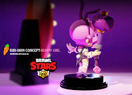 Our brawl stars skins list features all of the currently and soon to be available cosmetics in the game! Artstation Fan Art Supercell Brawl Stars Bunny Bibi Skin Xuexiang Zhang