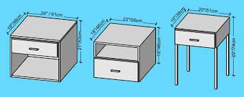 Bedside Table Dimensions