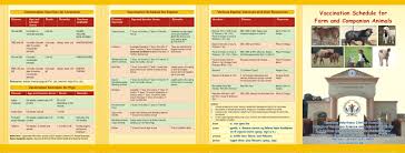 Pdf Vaccination Schedule For Farm And Companion Animals