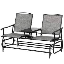 Double Swing Glider Chair Set