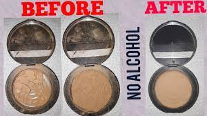how to fix broken makeup powder without